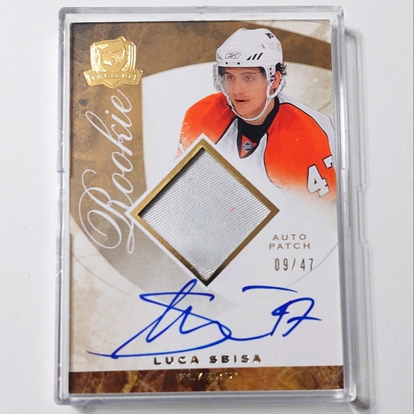 Luca Sbisa Rookie Card Gold UD THE CUP Hockey 2008/09 Philadelphia Flyers 09/47 - Picture 1 of 3
